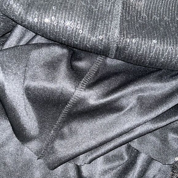 Hugs Black Sequins Halter Back Top/Blouse(Size - Picture 9 of 9